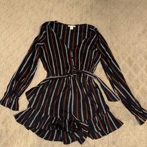 Billabong Black Striped Romper